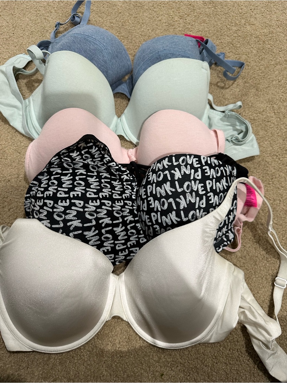 La SENZA Bra Bundle – White, Black, Pink, Gray, Mint